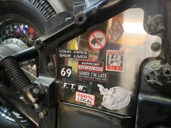 画像13: CHOPPERS オリジナル ギャングスターヘルメット ヴィンテージアイボリー 　