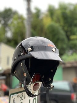 画像2: CHOPPERSオリジナル  MORRISヘルメット   XLサイズ(目深仕様)  ブラック(限定カラー)