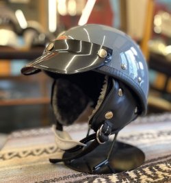 画像2: CHOPPERSオリジナル  MORRISヘルメット   XLサイズ(目深仕様)  ダッジグレー