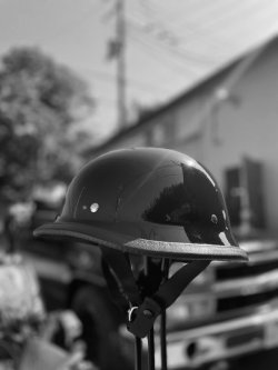 画像1: CHOPPERS ジャーマンヘルメット　ブラック