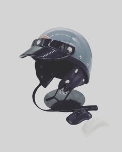 画像1: CHOPPERSオリジナル  MORRISヘルメット   ノーマルサイズ  ダッジグレー