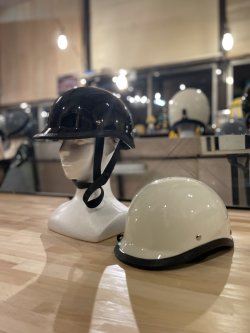 画像2: CHOPPERSオリジナル  ジョッキーヘルメット ヴィンテージアイボリー M/XLサイズ